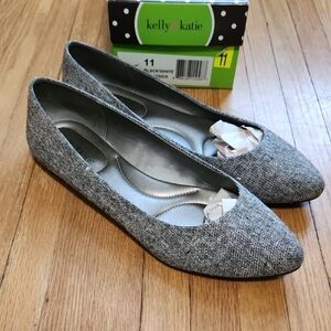 Kelly & Katie Black and White Flats